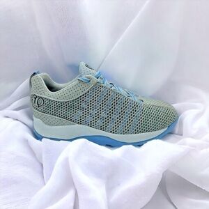 Pearl Izumi Gray Blue 5053 Cycling Lace Up Low Top Mesh Sneakers US 6 Euro 37